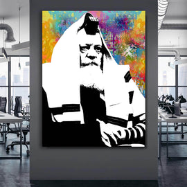 The Pop-Up Art Lubavitcher Rebbe