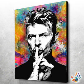 DAVID BOWIE ON $100 BILLS GRAFFITI POP ART